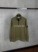 Stone Island Half Zipped Sweater Khaki Green