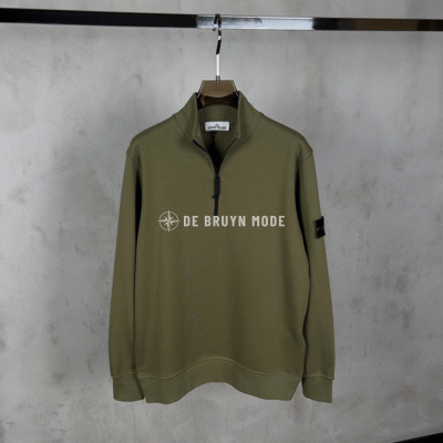 Stone Island Half Zipped Sweater Khaki Green